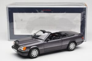 Mercedes 300 CE-24 W124 Kabrioletas Violetinis Metallic Norev 1:18 183567 Metalas - nuotrauka 10 iš 10