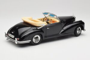 Mercedes 300 S W188 Kabrioletas Juodas Tchibo 1:18 36782 Metalas - nuotrauka 3 iš 8