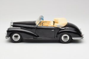 Mercedes 300 S W188 Kabrioletas Juodas Tchibo 1:18 36782 Metalas - nuotrauka 4 iš 8
