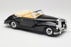 Mercedes 300 S W188 Kabrioletas Juodas Tchibo 1:18 36782 Metalas - nuotrauka 6 iš 8