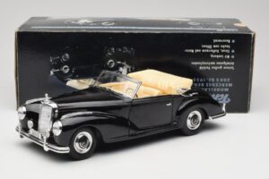 Mercedes 300 S W188 Kabrioletas Juodas Tchibo 1:18 36782 Metalas - nuotrauka 8 iš 8