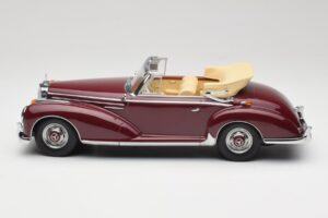 Mercedes 300 SC W188 Kabrioletas Tamsiai Raudonas KK-Scale 1:18 KKDC180942 Metalas - nuotrauka 3 iš 6