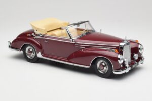 Mercedes 300 SC W188 Kabrioletas Tamsiai Raudonas KK-Scale 1:18 KKDC180942 Metalas - nuotrauka 4 iš 6