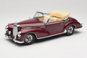 Mercedes 300 SC W188 Kabrioletas Tamsiai Raudonas KK-Scale 1:18 KKDC180942 Metalas