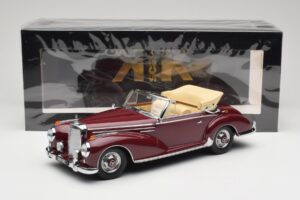 Mercedes 300 SC W188 Kabrioletas Tamsiai Raudonas KK-Scale 1:18 KKDC180942 Metalas - nuotrauka 6 iš 6