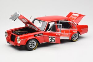 Mercedes 300 SEL 6.8 #35 H. Kelleners Hockenheim 1973 Minichamps 1:18 100713435 Metalas - nuotrauka 2 iš 8