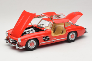 Mercedes 300 SL Gullwing Raudonas Minichamps 1:18 180039001 Metalas - nuotrauka 2 iš 8