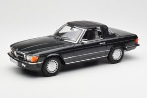 Mercedes 300 SL R107 Juodas Pearl Dilerio Leidimas Norev 1:18 B66040678 Metalas - nuotrauka 3 iš 10