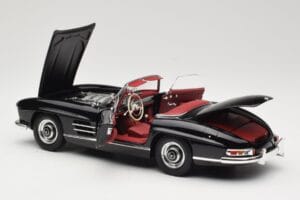 Mercedes 300 SL W198 Roadster Juodas Minichamps 1:18 180039036 Metalas - nuotrauka 5 iš 8