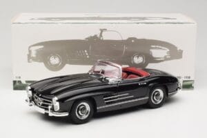 Mercedes 300 SL W198 Roadster Juodas Minichamps 1:18 180039036 Metalas - nuotrauka 8 iš 8