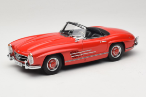 Mercedes 300 SL Roadster Raudonas Minichamps 1:18 180039031 Metalas
