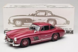 Mercedes 300 SL W198 Ugninė Raudona Minichamps 1:18 180039008 Metalas - nuotrauka 8 iš 8