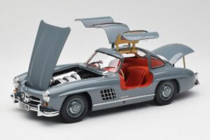 Mercedes 300 SL W198 Graphite Pilkas Minichamps 1:18 180039005 Metalas - nuotrauka 2 iš 8