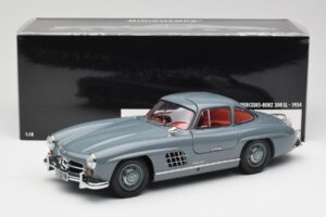 Mercedes 300 SL W198 Graphite Pilkas Minichamps 1:18 180039005 Metalas - nuotrauka 8 iš 8