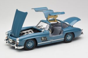 Mercedes 300 SL W198 Šviesiai Mėlynas Minichamps 1:18 180039007 Metalas - nuotrauka 2 iš 8