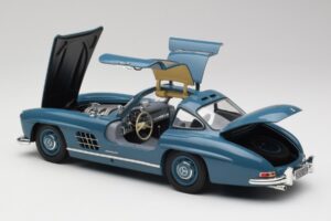 Mercedes 300 SL W198 Šviesiai Mėlynas Minichamps 1:18 180039007 Metalas - nuotrauka 5 iš 8