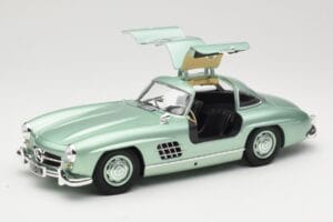 Mercedes 300 SL W198 Gullwing Light Green Metallic Minichamps 1:18 110037221 Metalas - nuotrauka 2 iš 8