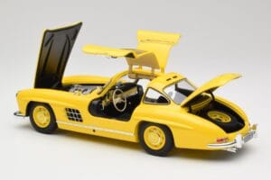 Mercedes 300 SL W198 Šviesiai Geltonas Minichamps 1:18 180039009 Metalas - nuotrauka 5 iš 8