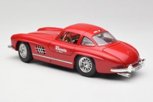 Mercedes 300 SL W198 Red Metallic Bburago 1:18 3013-M1 Metalas - nuotrauka 7 iš 8