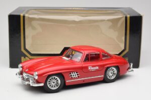 Mercedes 300 SL W198 Red Metallic Bburago 1:18 3013-M1 Metalas - nuotrauka 8 iš 8
