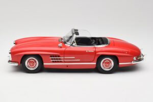 Mercedes 300 SL W198 Roadster Raudonas Su Kietu Stogeliu Minichamps 1:18 180039041 Metalas - nuotrauka 4 iš 8