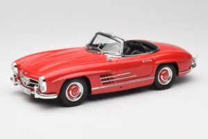 Mercedes 300 SL W198 Roadster Raudonas Su Kietu Stogeliu Minichamps 1:18 180039041 Metalas