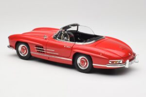 Mercedes 300 SL W198 Roadster Raudonas Su Kietu Stogeliu Minichamps 1:18 180039041 Metalas - nuotrauka 7 iš 8