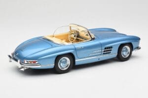 Mercedes 300 SL W198 Roadster Hardtop Light Blue Metallic Minichamps 1:18 180039042 Metalas - nuotrauka 4 iš 9