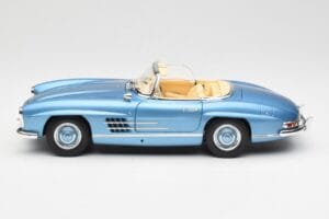 Mercedes 300 SL W198 Roadster Hardtop Light Blue Metallic Minichamps 1:18 180039042 Metalas - nuotrauka 5 iš 9