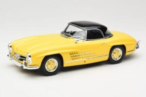 Mercedes 300 SL W198 Roadster Hardtop Signal Yellow Minichamps 1:18 180039044 Metalas - nuotrauka 3 iš 9