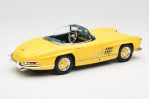 Mercedes 300 SL W198 Roadster Hardtop Signal Yellow Minichamps 1:18 180039044 Metalas - nuotrauka 4 iš 9