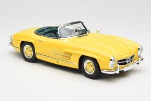 Mercedes 300 SL W198 Roadster Hardtop Signal Yellow Minichamps 1:18 180039044 Metalas - nuotrauka 7 iš 9