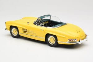 Mercedes 300 SL W198 Roadster Hardtop Signal Yellow Minichamps 1:18 180039044 Metalas - nuotrauka 8 iš 9