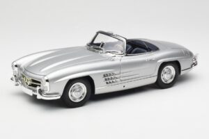 Mercedes 300 SL W198 Roadster Silver Metallic Minichamps 1:18 180039030 Metalas