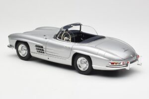 Mercedes 300 SL W198 Roadster Silver Metallic Minichamps 1:18 180039030 Metalas - nuotrauka 7 iš 8