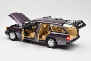 Mercedes 300D S124 T-Model Bornit Dilerio Leidimas Norev 1:18 B66040701 Metalas - nuotrauka 5 iš 8