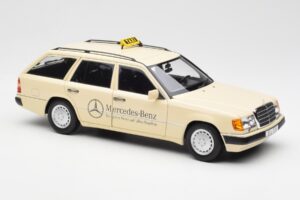 Mercedes 300D S124 T-Model Šviesiai Dramblio Kaulo Taxi Dilerio Leidimas Norev 1:18 B66040702 Metalas - nuotrauka 6 iš 8