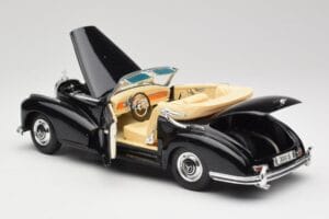 Mercedes 300SC W188 Obsidian Juodas Maisto 1:18 806B Metalas - nuotrauka 5 iš 8