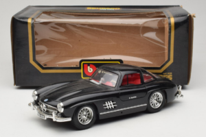 Mercedes 300SL Juodas Bburago 1:18 3015-M3 Metalas - nuotrauka 8 iš 8