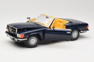 Mercedes 350 SL R107 Tamsiai Mėlynas Sun Star 1:18 MB003 Metalas - nuotrauka 2 iš 8