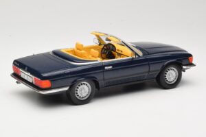 Mercedes 350 SL R107 Tamsiai Mėlynas Sun Star 1:18 MB003 Metalas - nuotrauka 3 iš 8