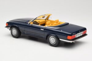 Mercedes 350 SL R107 Tamsiai Mėlynas Sun Star 1:18 MB003 Metalas - nuotrauka 7 iš 8