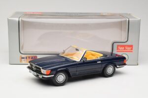 Mercedes 350 SL R107 Tamsiai Mėlynas Sun Star 1:18 MB003 Metalas - nuotrauka 8 iš 8
