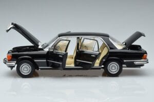 Mercedes 450 SEL 6.9 W116 Riboto Leidimo Norev 1:18 183458 Metalas - nuotrauka 4 iš 8