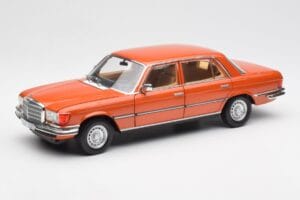 Mercedes 450 SEL 6.9 W116 Oranžinis Metallic Norev 1:18 183459 Metalas
