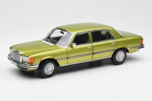 Mercedes 450 SEL W116 Citrus Žalias Dilerio Leidimas Norev 1:18 B66040683 Metalas