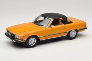 Mercedes 450 SL R107 Cayenne Orange Norev 1:18 183350 Metalas - nuotrauka 3 iš 10