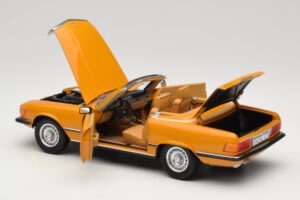Mercedes 450 SL R107 Cayenne Orange Norev 1:18 183350 Metalas - nuotrauka 7 iš 10