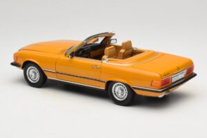 Mercedes 450 SL R107 Cayenne Orange Norev 1:18 183350 Metalas - nuotrauka 9 iš 10