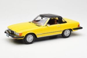 Mercedes 450SL R107 Geltonas US Version Norev 1:18 183727 Metalas - nuotrauka 3 iš 9